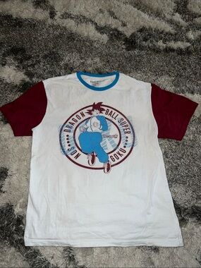 Dragon Ball Super Goku Raglan Tee - White & Maroon - Box Lunch